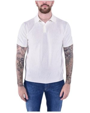 Kangra Polo Aus Baumwolle Und Leinen - Blau