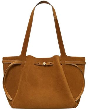 Tory Burch Tassen ,Bruin ,Suède Romy Suede Tote