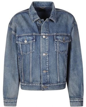 Saint Laurent Jassen ,Blauw ,Katoen 70S Trucker Jacket