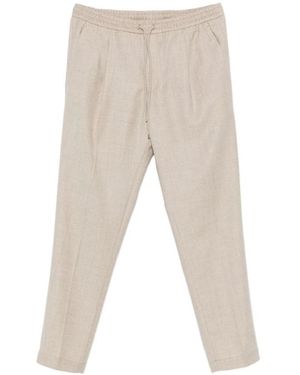 BRIGLIA Cropped Trousers - Natural