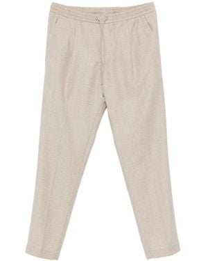 BRIGLIA Wollen Broek Met Koordzoom - Naturel