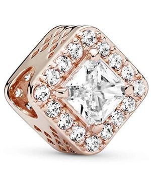 PANDORA Quadratischer Funkelnder Strahlenkranz Charm - Mettallic