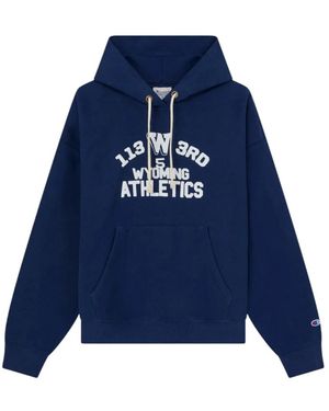 Champion Hoodies & Sweatvesten ,Blauw ,Katoen Sweatshirts & Hoodies