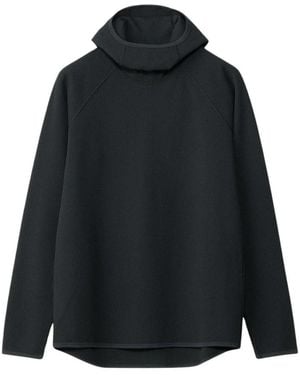Goldwin Hoodies & Sweatvesten ,Zwart ,Polyester Wf Light L/S Hoodie