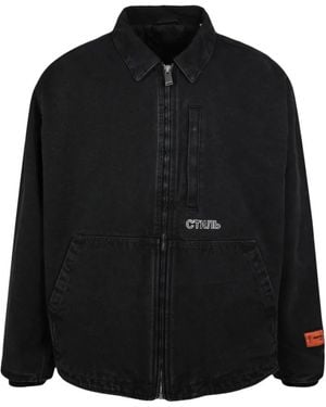 Heron Preston Winter Jackets - Black