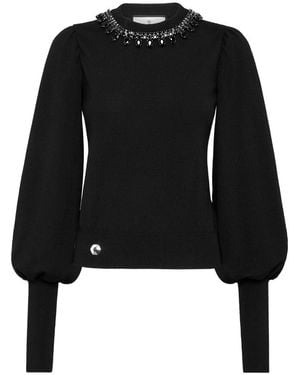 Philipp Plein Round-Neck Knitwear - Black