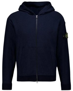 Stone Island Hoodies & Sweatvesten ,Blauw ,Zip-Throughs