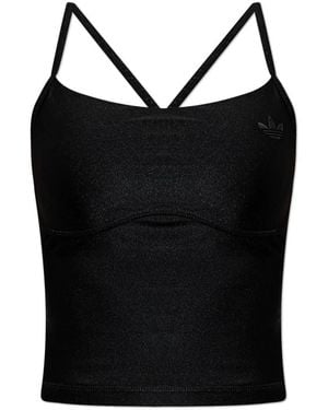 adidas Fitness ,Zwart ,Polyester Sport Tanktop Met Padding