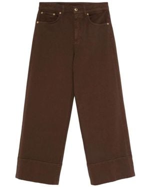Dondup Wide Jeans - Brown