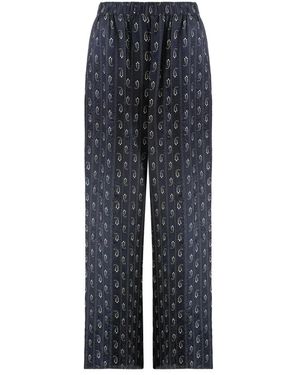 Tory Burch Straight Trousers - Blue