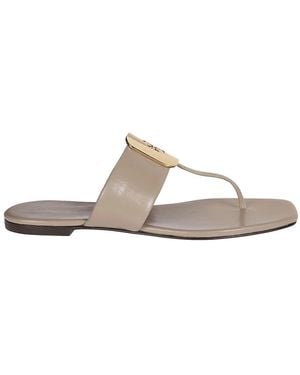 Tory Burch Flip Flops - Naturel