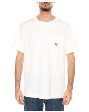 Wrangler Tops ,Wit ,Katoen Pocket Tee