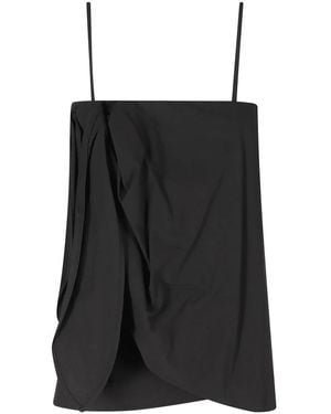 Isabelle Blanche Sleeveless Tops - Black