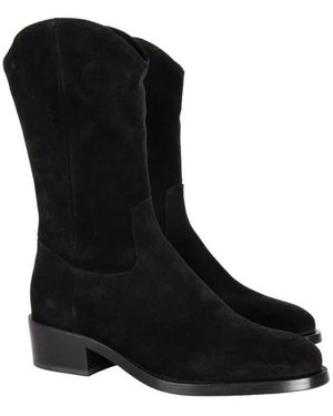 Agl Attilio Giusti Leombruni Schwarze Wildleder Stiefeletten