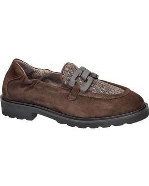 Softwaves Schoenen ,Bruin ,Leer Dallas Loafer