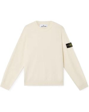 Stone Island Round-Neck Knitwear - Bianco