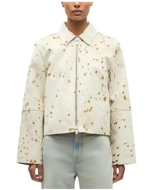 Samsøe & Samsøe Leather Jackets - Neutre