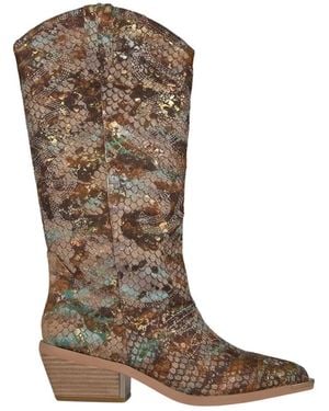 Alma En Pena. Cowboy & Biker Boots - Brown