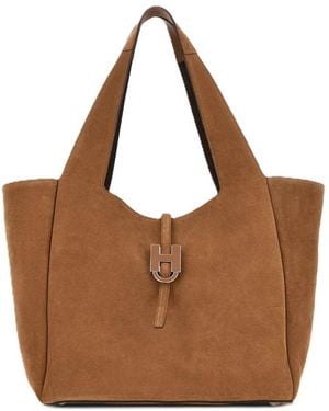Hogan Minimalistische Tote Bag - Bruin