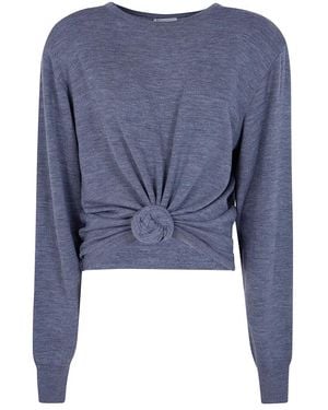 Magda Butrym Round-Neck Knitwear - Azul