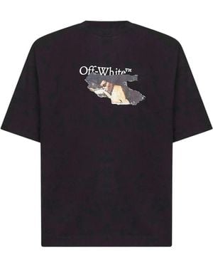 Off-White c/o Virgil Abloh Paint Arrow Skate Fit T-Shirt - Schwarz