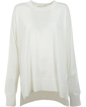 Ami Paris Round-Neck Knitwear - Blanco