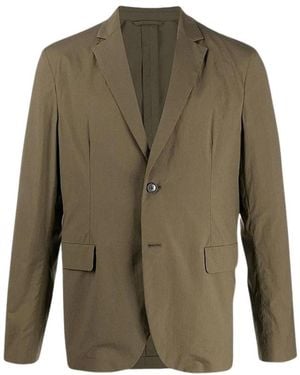 Acne Studios Klassischer baumwollblazer mit revers - Grün