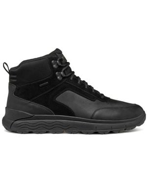 Geox Lace-Up Boots - Black