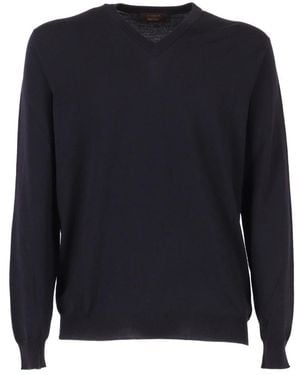 Slowear V-Hals Trui - Blauw