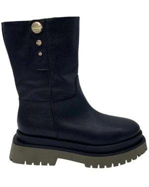 Borbonese Ankle Boots - Blue