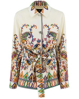 Etro Jassen ,Veelkleurig ,Jacket - Wit