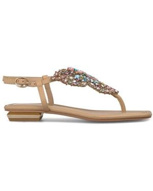 Alma En Pena. Flat Sandals - Brown