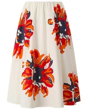 Herzensangelegenheit Midi Skirts - Red