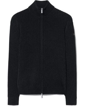 Rrd Truien & Vesten ,Blauw ,Velvet Rave Full Zip Knit - Zwart
