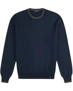 Fay Round-Neck Knitwear - Bleu