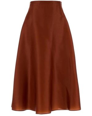 Alberta Ferretti Midi Skirts - Brown
