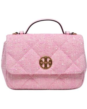 Tory Burch Tassen ,Roze ,Tweed Willa Tweed Top