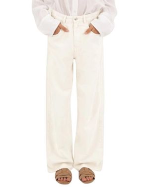 ICON DENIM Broeken ,Wit ,Katoen Poppy Wide Leg Jeans