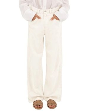 ICON DENIM Wide Trousers - White