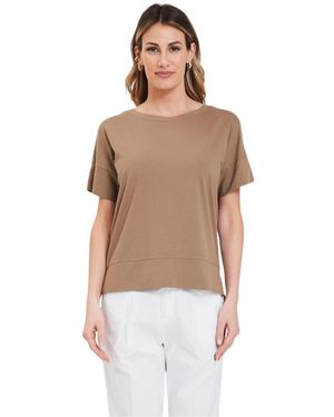 Alpha Studio Boxy Giro T-Shirt - Bruin