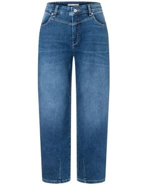 M·a·c Cropped Jeans - Blauw