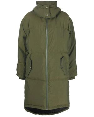 JW Anderson Abrigo Largo Acolchado Verde, Mujer, Talla