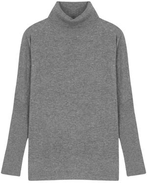 ABSOLUT CASHMERE Clara Poncho Pullover - Grau