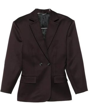 Magda Butrym Bordeauxrode Blazer Voor Stijlvolle Look - Zwart