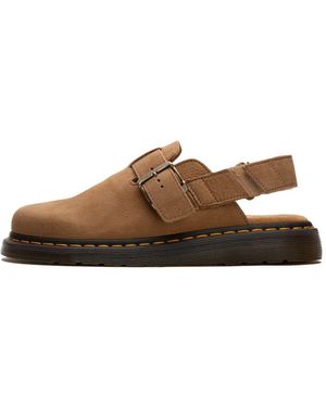 Dr. Martens Patchwork Sandalen Mit Gelben Nähten - Braun