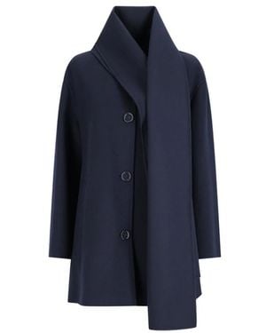 Max Mara Alicia Korte Jas - Blauw