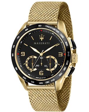 Maserati Accessoires ,Geel ,Tweed R8873612010 Horloge - Metallic