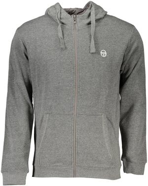 Sergio Tacchini Felpa con zip uomo grigio