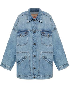DIESEL Jassen ,Blauw ,Denim Denim Jassen