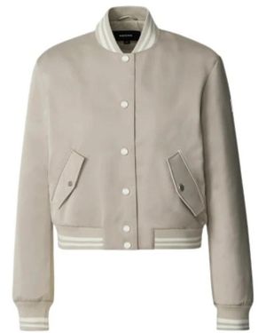 Mackage Jassen ,Polyester Juniper-Sa Satin Bomber Jacket - Naturel